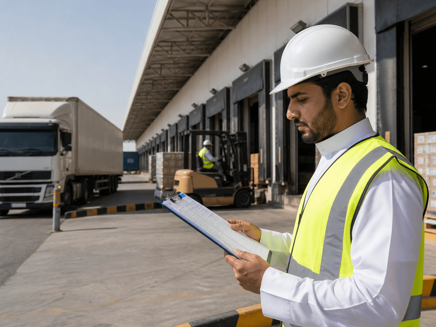 Managed logistics operations at a distribution facility